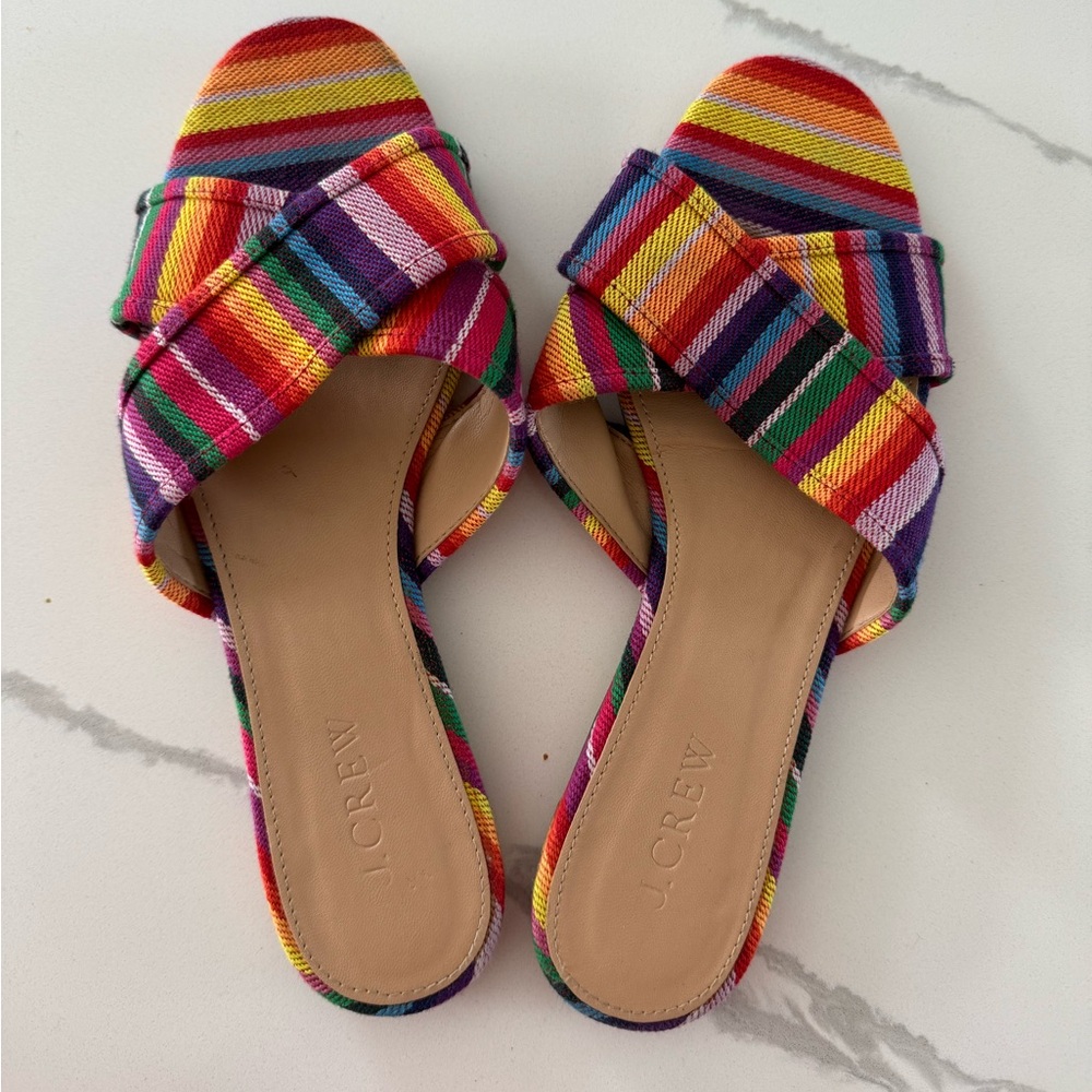 J. Crew Rainbow Sandals 🌈